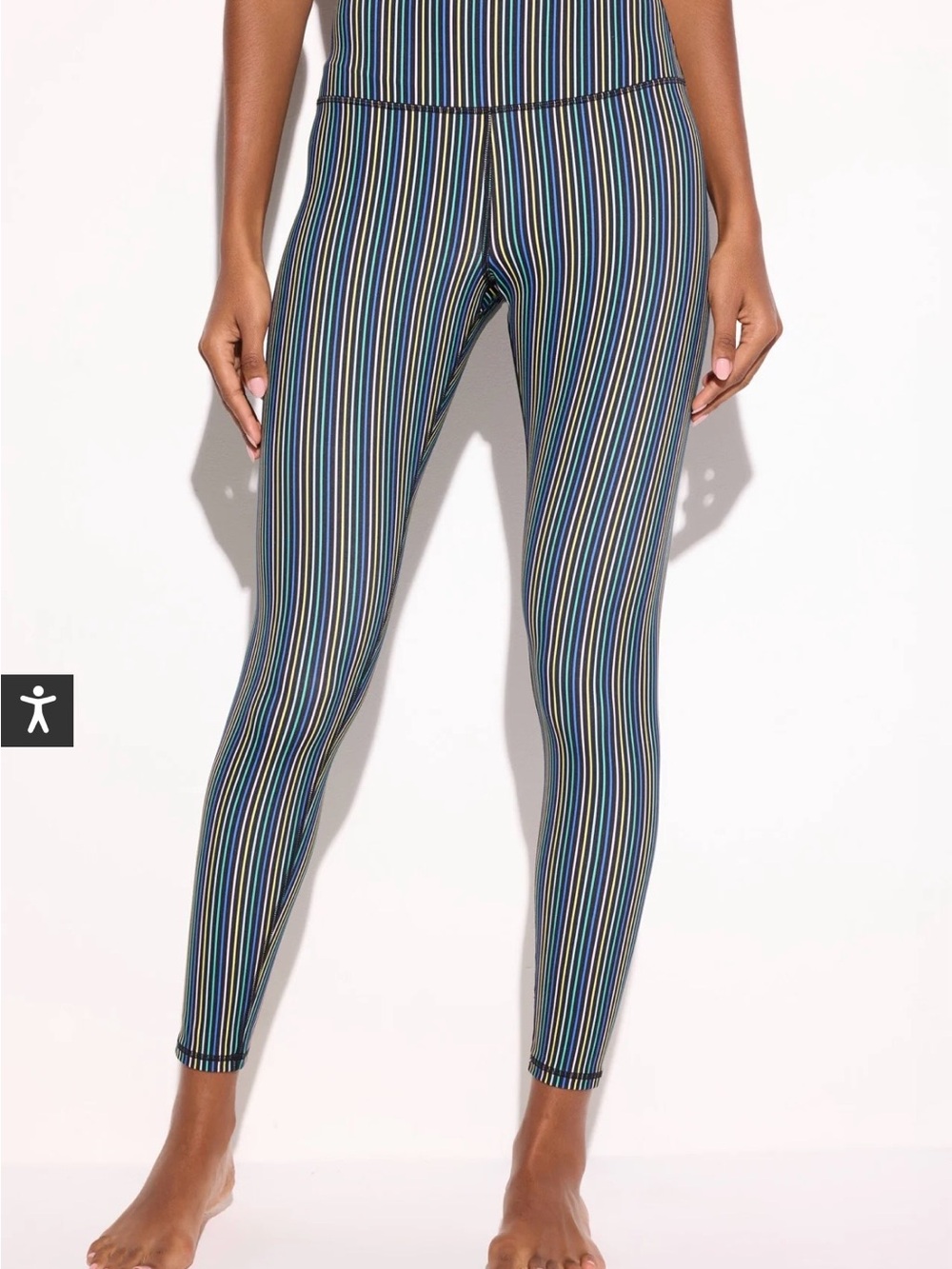 Spiritual Gangster Stripe Lotus Legging M